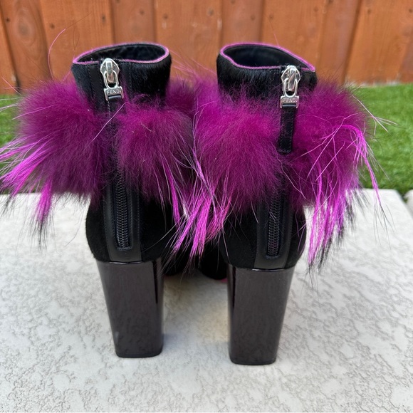 Fendi fox fur trim boots - Picture 5 of 14